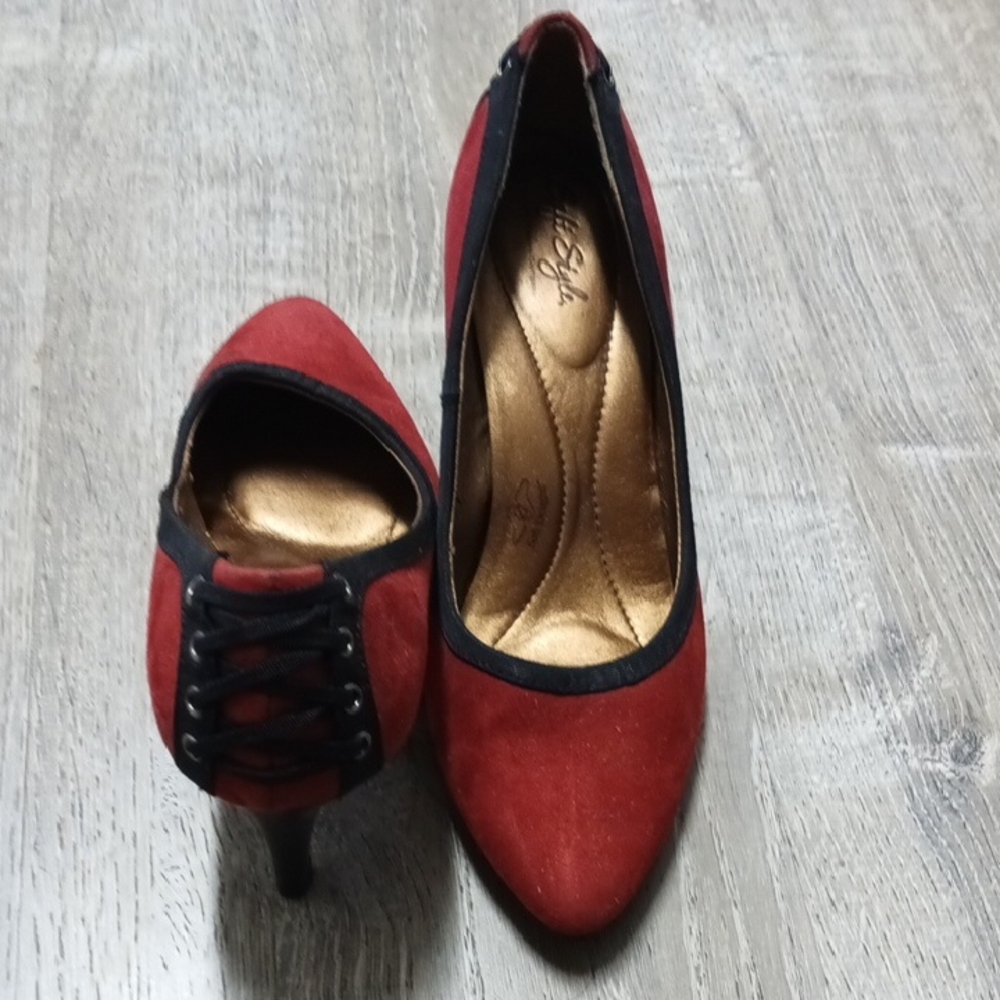 BUY 2 GET 1 FREE 🔥 Soft Style Red and Black Elegant Heels